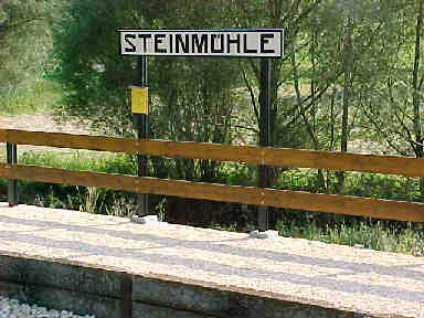 Stationsschild Steinm&uuml;hle (18 Kb)