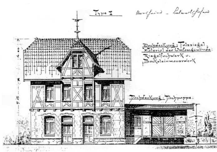Bahnhof Dischingen - Stra&szlig;enseite (Bildgr&ouml;&szlig;e ca. 16 Kb)