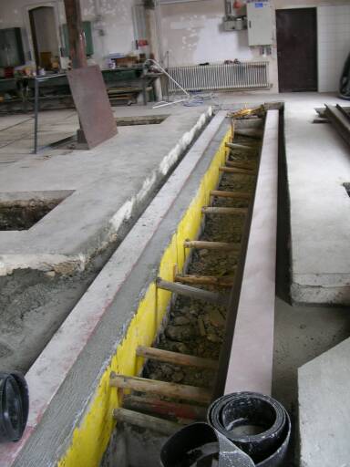 Einbetonieren der Stahltr&auml;ger (29 Kb)