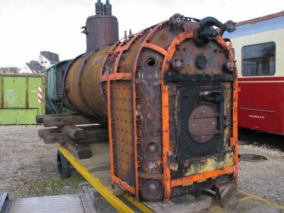 der demontierte Kessel (Größe 45 Kb)