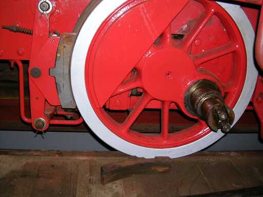 Treibachse und Bremse im Detail (Gr&ouml;&szlig;e 57 Kb)