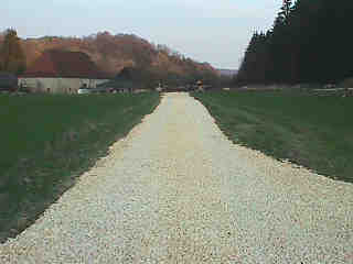 Hier endet der 1. Bauabschnitt  (7 Kb)