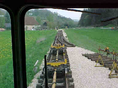 Blick auf das Gleisende (12 Kb)