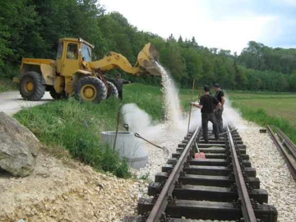 Schotter einbringen (Gr&ouml;&szlig;e ca. 52kB)