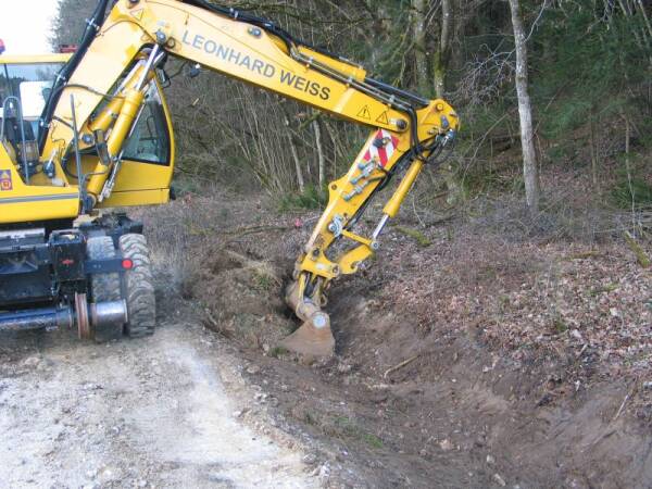 Herstellung des Bahngrabens (Gr&ouml;&szlig;e ca. 58kB)
