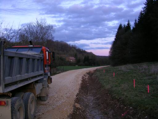 Schotterbett bei der S&auml;gm&uuml;e (Gr&ouml;&szlig;e ca. 25kB)