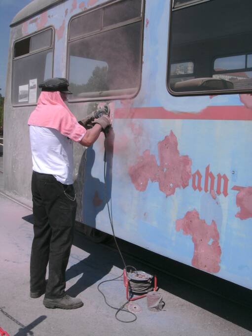 Schleifen bei �ber 30 Grad im Schatten (Gr&ouml;&szlig;e ca. 35 kb)