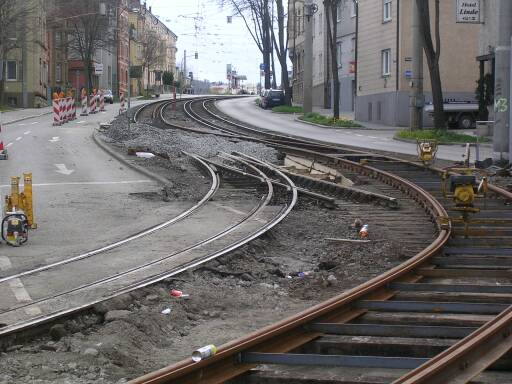 Die zweite Weiche liegt noch am 13.04.2008 (Gr&ouml;&szlig;e ca. 40 kb)